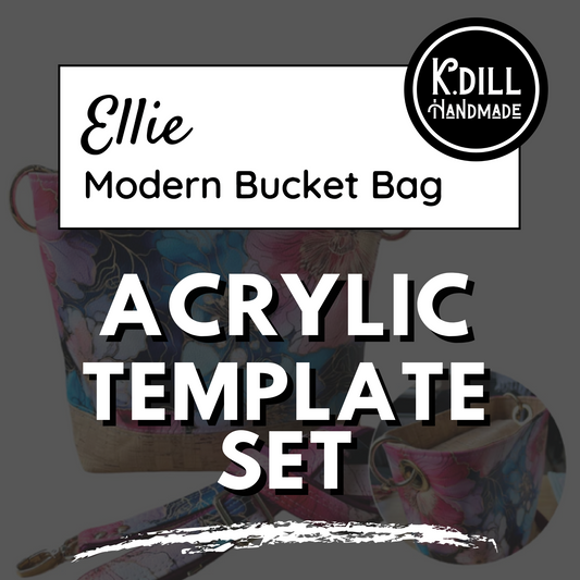 Ellie Modern Bucket Bag Acrylic Template Set